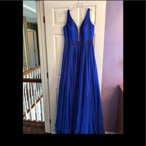 Beautiful Sherri Hill blue gown